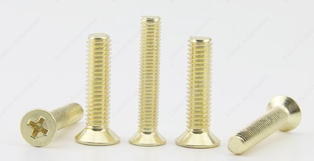 Golden Flat Head Screws M3*20
